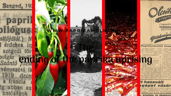 The ending of the paprika uprising