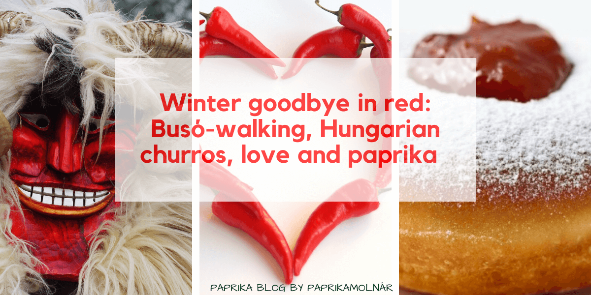 Winter goodbye in paprika-red