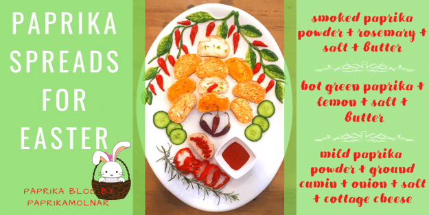 Paprika spreads for easter Paprika spreads for easter